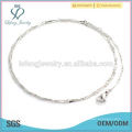 Stainless steel silver melon seeds chain necklace manufacturer